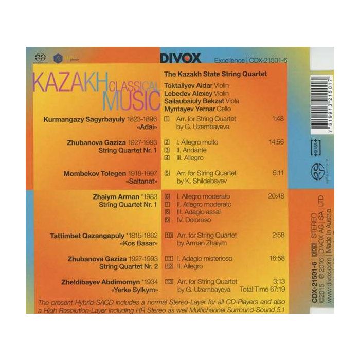 Kazakh Classical Music - String Quartets by Kazakh Composers - slide-1