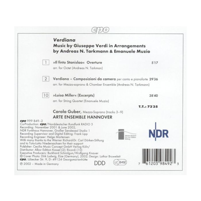 VERIDIANA - VERDI IN ARRANGEMENTS - slide-1
