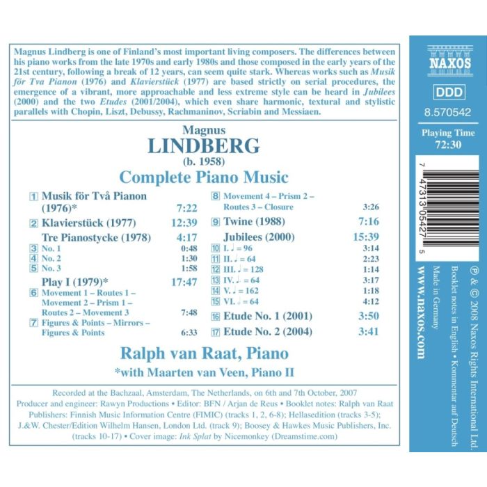 LINDBERG; Piano Music - Klavierstuck, Play I - slide-1