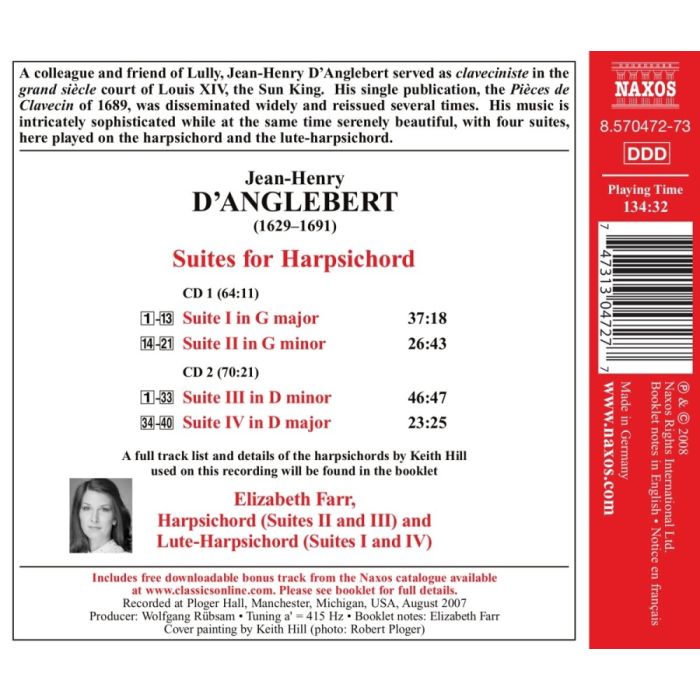 D'Anglebert: Suites for Harpsichord - slide-1