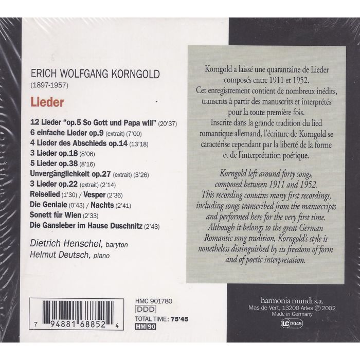 Korngold: Lieder - slide-1