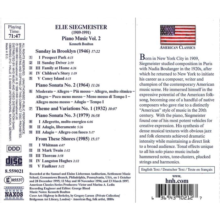 SIEGMEISTER: Piano Music vol. 2 - slide-1