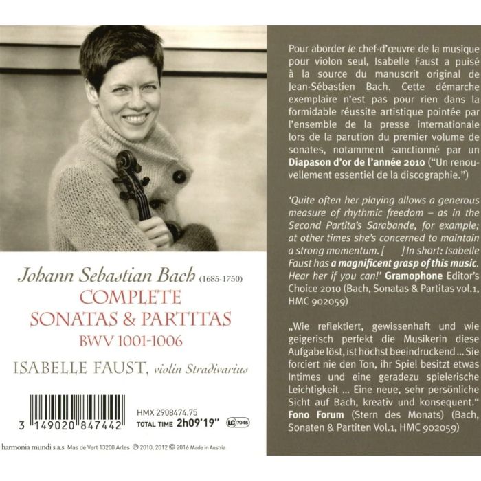 Bach: Violin Sonatas & Partitas for solo violin vol. 1 & 2, BWV 1004 - 1006 - slide-1
