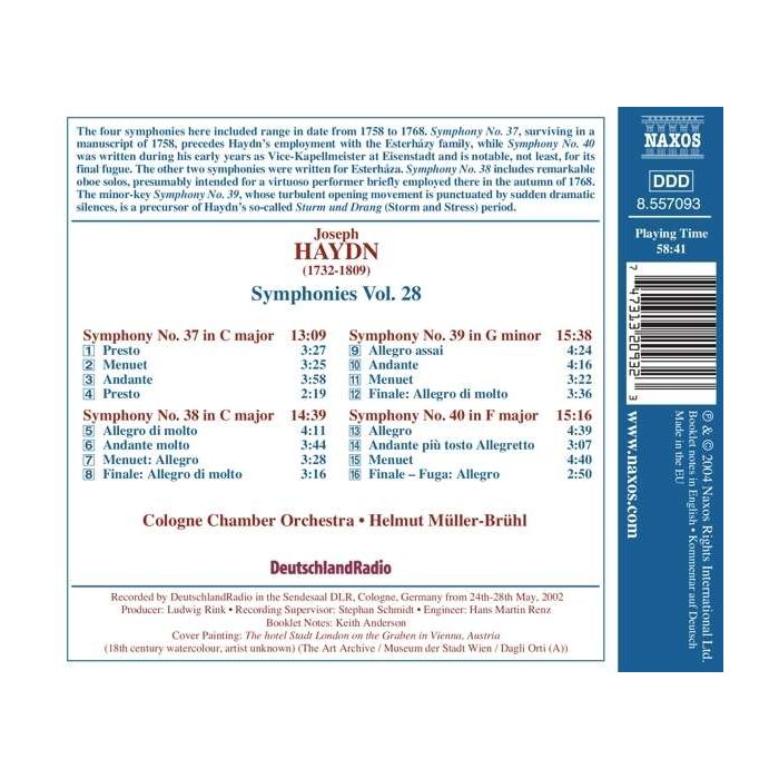 HAYDN: Symphonies nos. 37 - 40 - slide-1