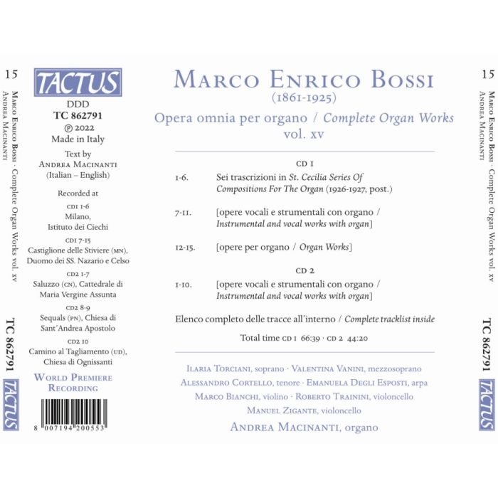 Bossi: Complete Organ Works vol. XV - slide-1