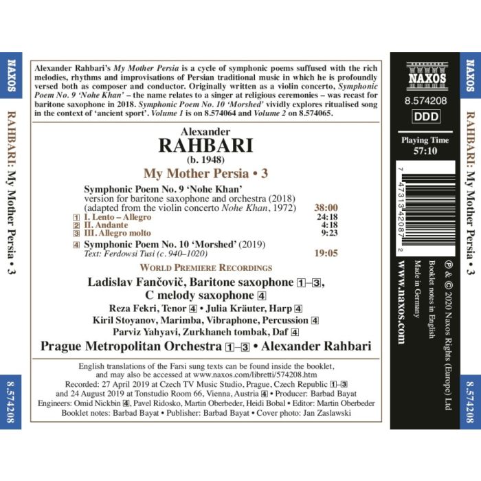 Rahbari: My Mother Persia - Symphonic Poems Vol. 3, Nos. 9 and 10 - slide-1