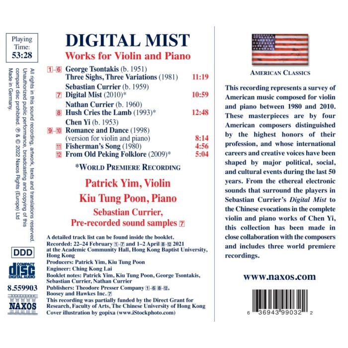 Digital Mist – Works for Violin and Piano - slide-1