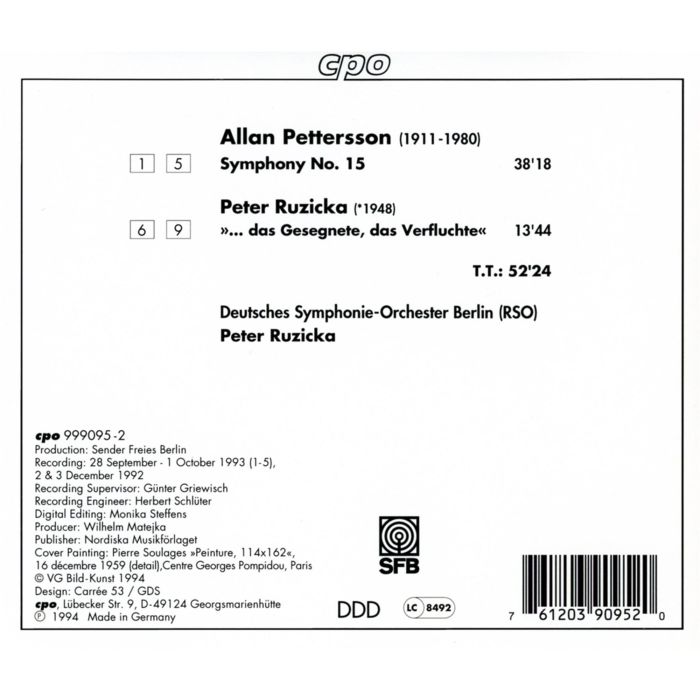 PETTERSSON: Symphony no. 15 - slide-1