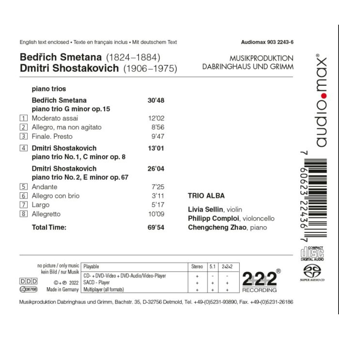 Shostakovich; Smetana: Piano Trios - slide-1