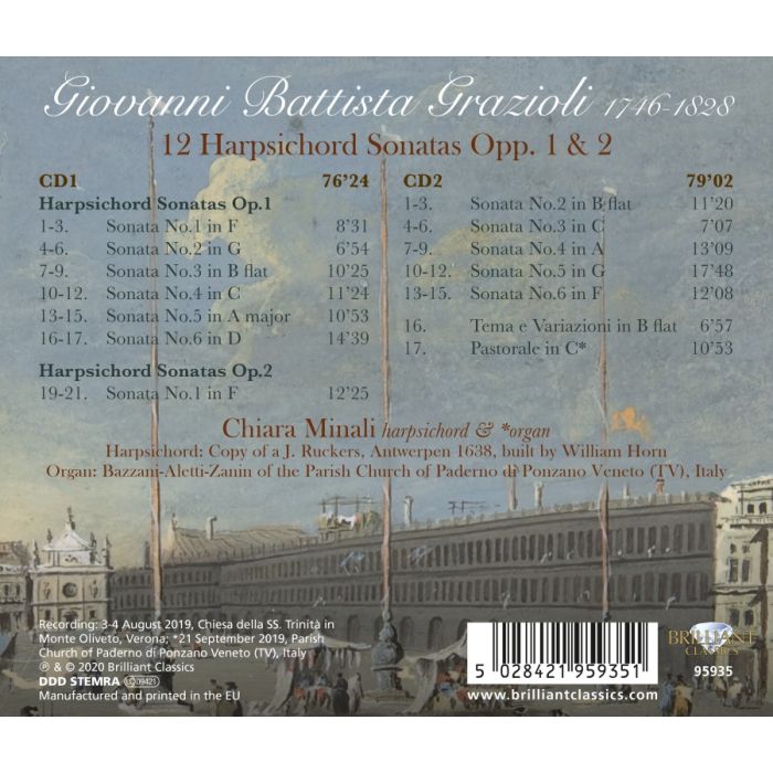 Grazioli: 12 Harpsichord Sonatas Opp. 1 & 2 - slide-1