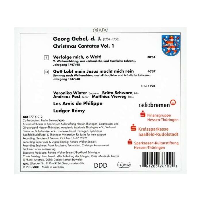 Gebel: Christmas Cantatas Vol. 1 - slide-1