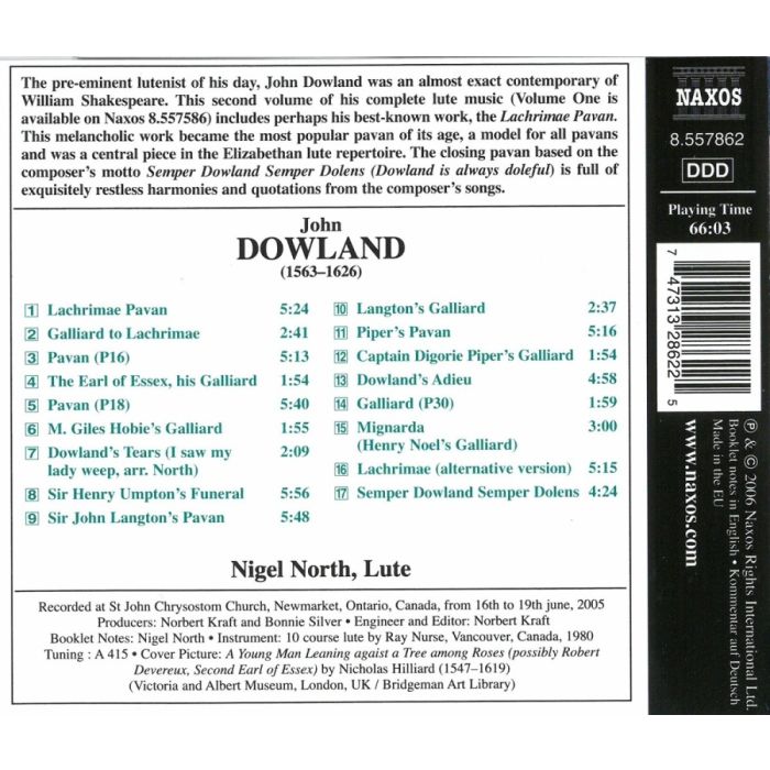 DOWLAND: Lute Music Vol. 2 - slide-1