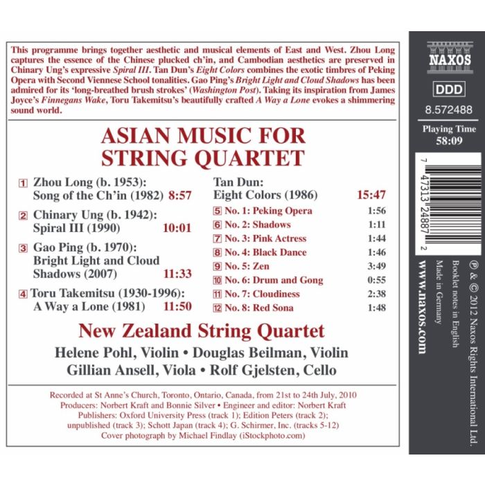 Asian Music for String Quartet - Tan Dun, Toru Takemitsu, Gao Ping, Chinary Ung - slide-1