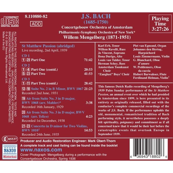 BACH: St. Matthew Passion BWV 244 - 1929-39 - slide-1