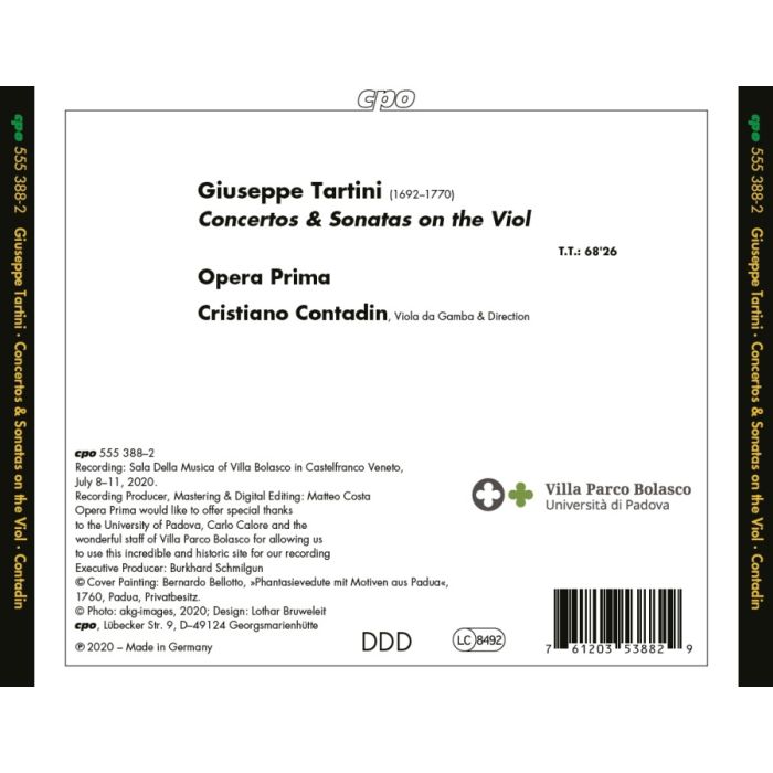 Tartini: Concertos & Sonatas on the Viol - slide-1