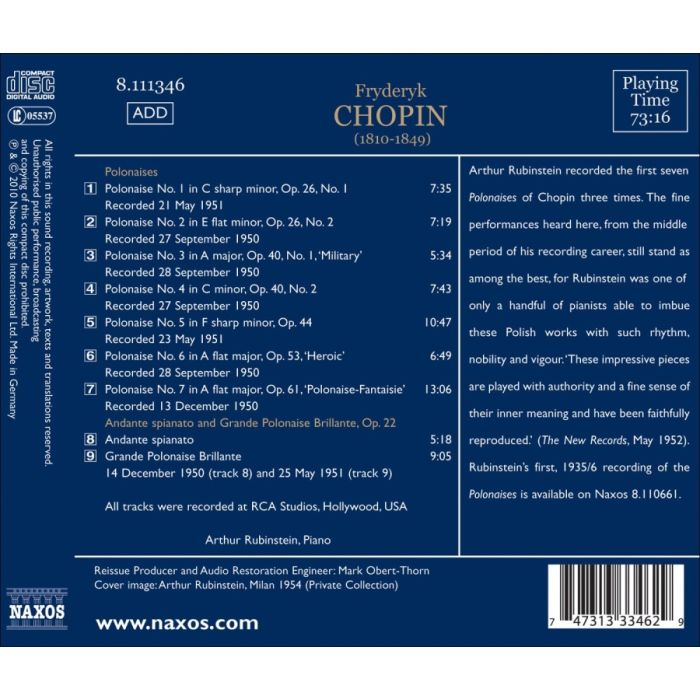 Chopin: Polonaises, nagr. 1950-51 - slide-1