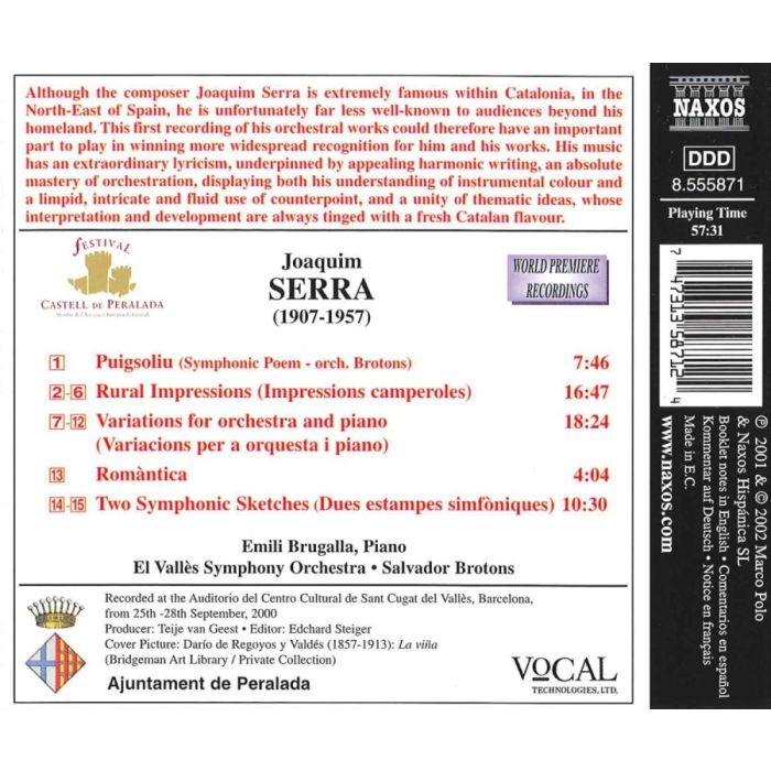 SERRA: Orchestral Works - slide-1