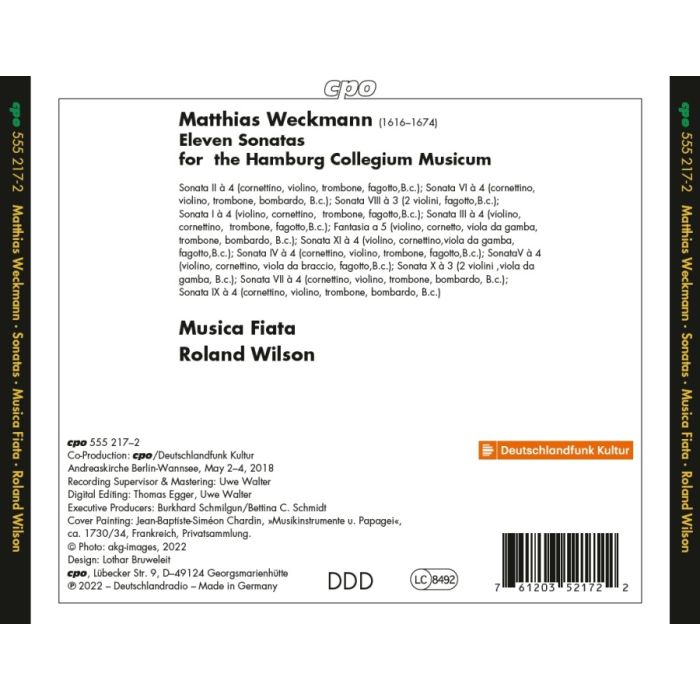 Weckmann: Eleven Sonatas for the Hamburg Collegium Musicum - slide-1
