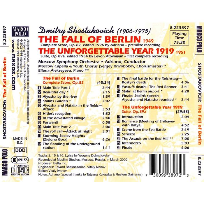 SHOSTAKOVICH: The Fall of Berlin - slide-1