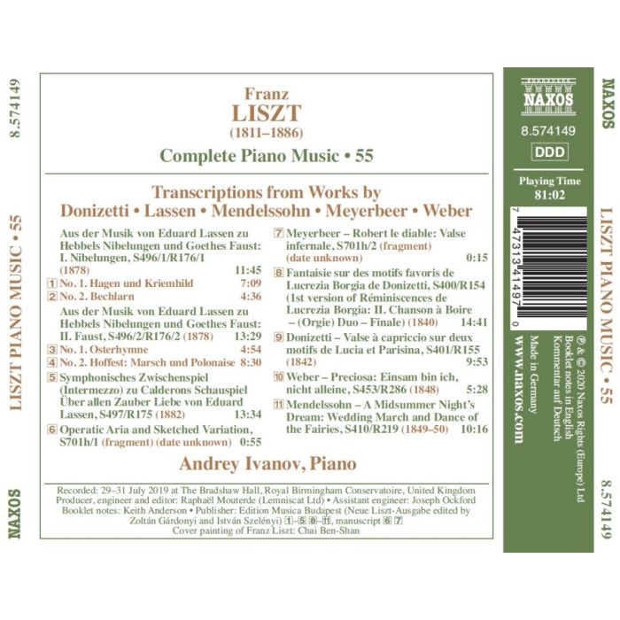 Liszt: Complete Piano Music Vol. 55 - Transcriptions - slide-1