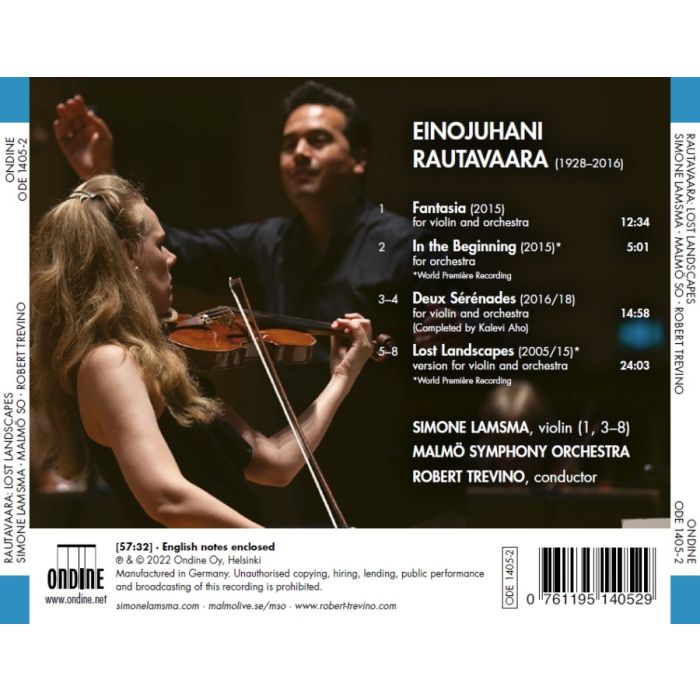 Rautavaara: Lost Landscapes - Works for Violin & Orchestra - slide-1