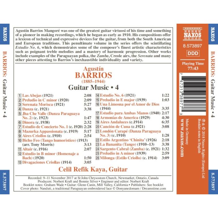 Barrios: Guitar Music Vol. 4 - slide-1