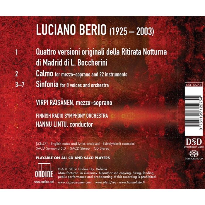 Berio: Sinfonia; Calmo; Ritirata Notturna di Madrid - slide-1