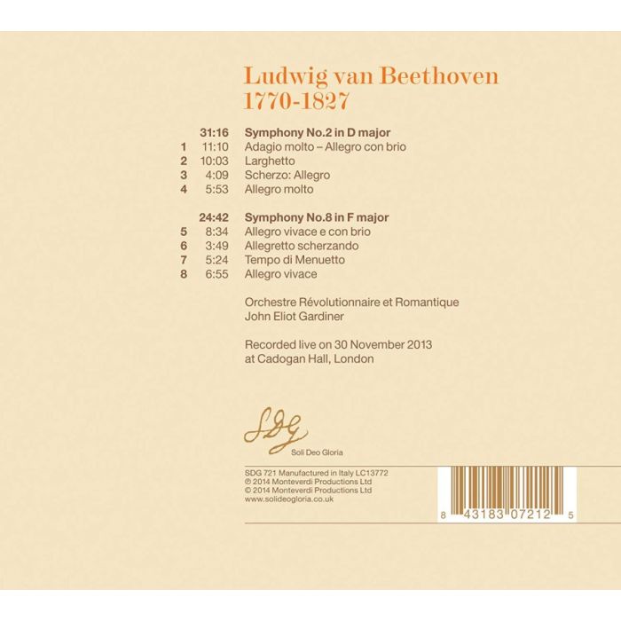 Beethoven: Symphonies Nos. 2 & 8 - slide-1