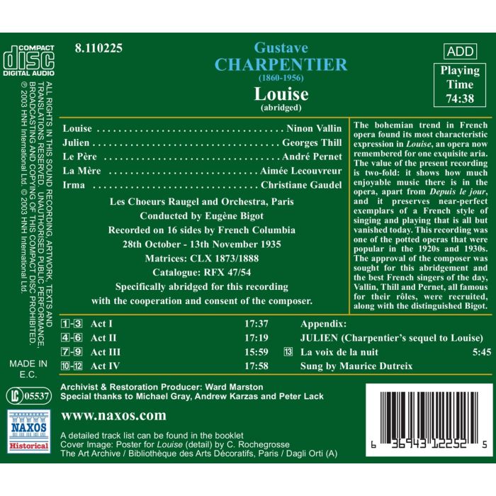 CHARPENTIER: Louise ( 1935 ) - slide-1