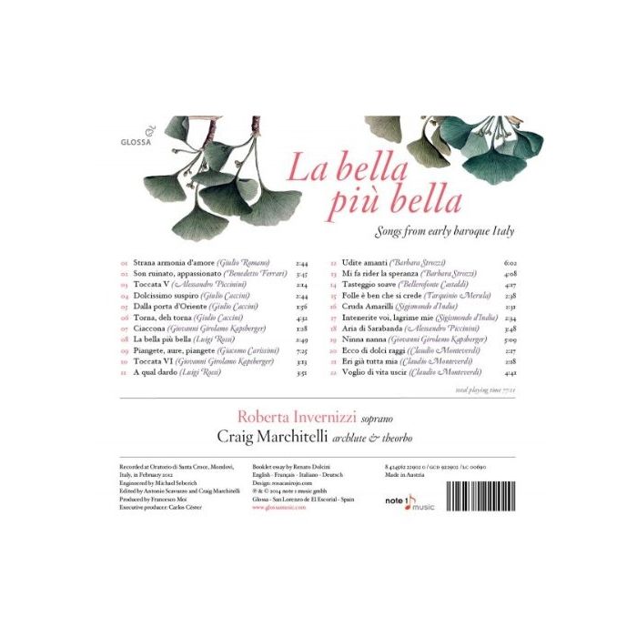 La bella piu bella - Songs from early baroque Italy - slide-1