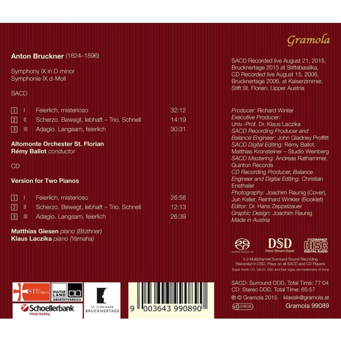 Bruckner: Symphonie IX + version for 2 pianos - slide-1