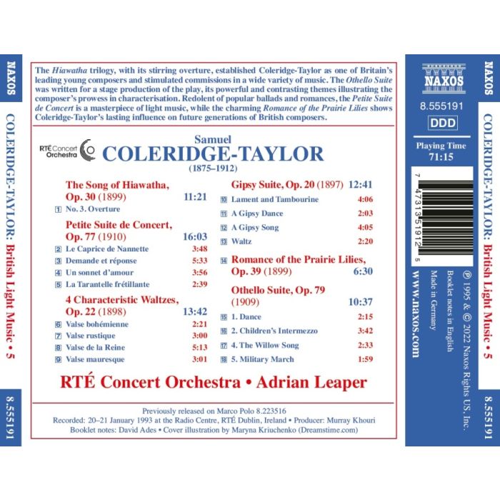 Coleridge-Taylor: Hiawatha Overture; Petite Suite - slide-1