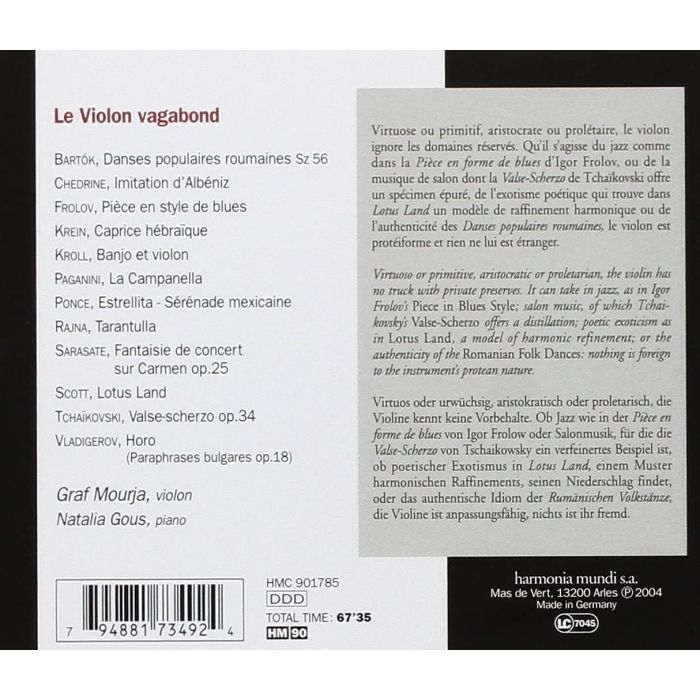 Le violon vagabond: Paganini/ Bartok / Sarasate - slide-1
