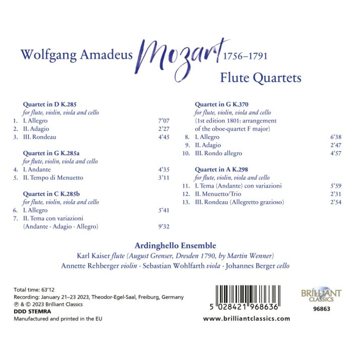 Mozart: Flute Quartets - slide-1