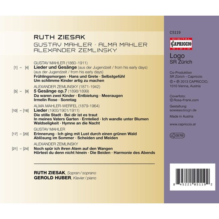 Mahler & Zemlinsky: Selected Songs - slide-1
