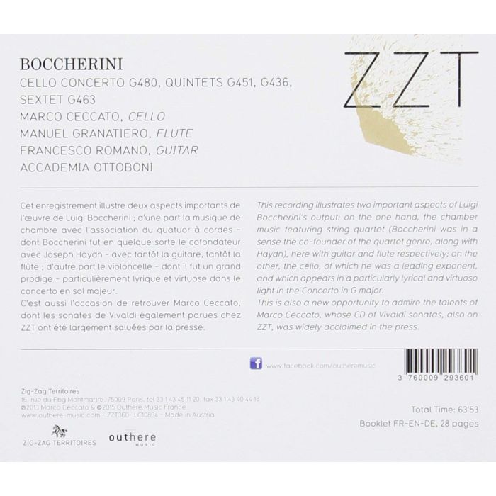 Boccherini: Cello Concerto G. 480; Quintettes G. 451 & G. 436; Sextet G. 463 - slide-1