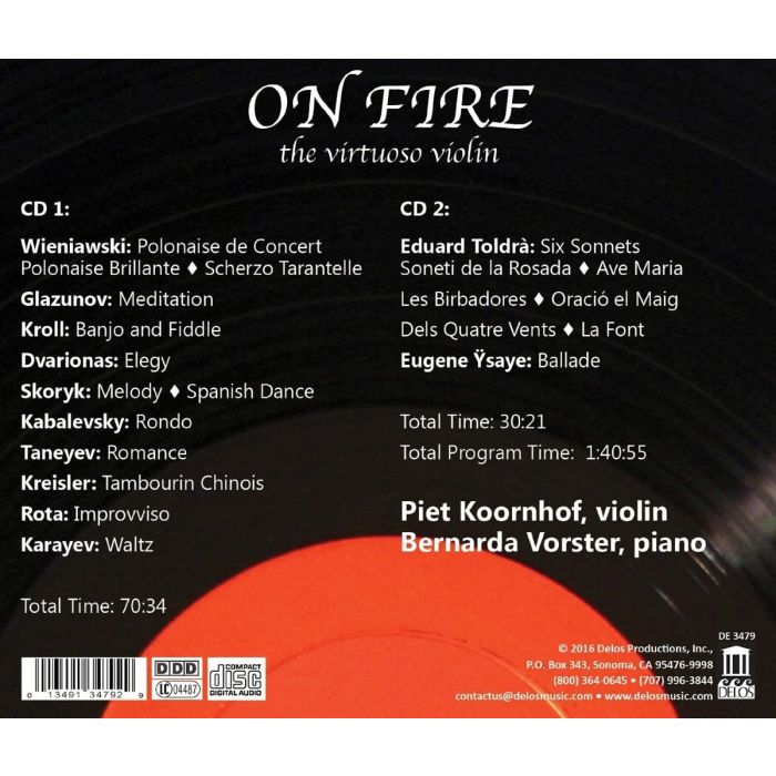 On Fire - The Virtuoso Violin – Wieniawski, Glazunov, Kabalevsky - slide-1