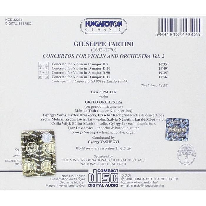 Tartini: Concertos for violin - slide-1