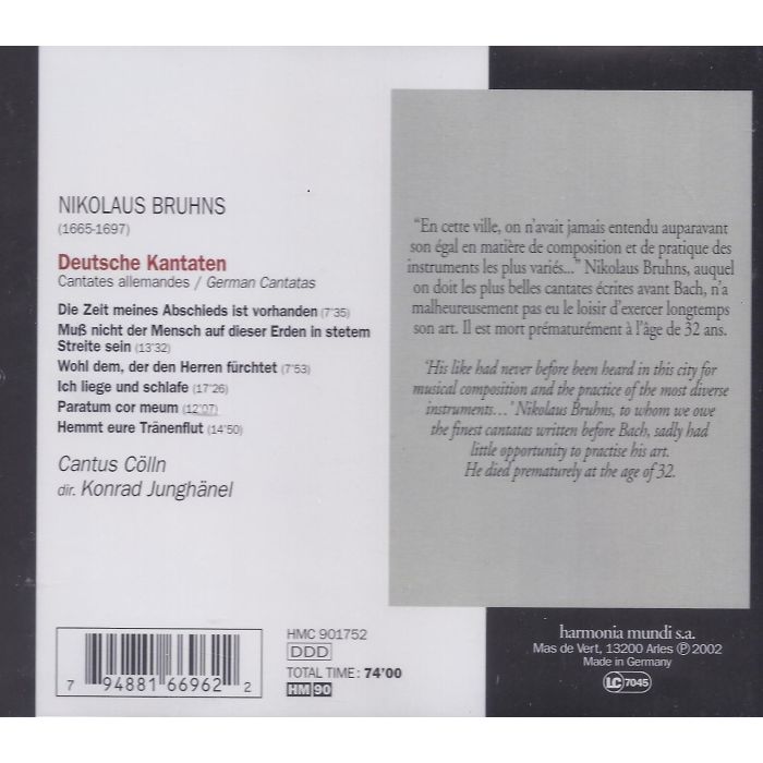 Bruhns: Deutsche Kantaten - slide-1