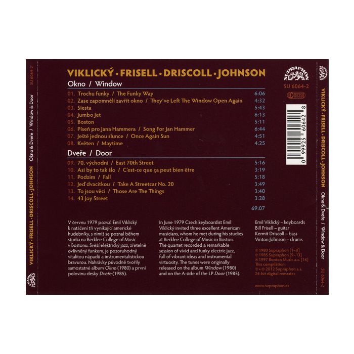Viklický/Frisell/Driscoll/Johnson: Window & Door - slide-1