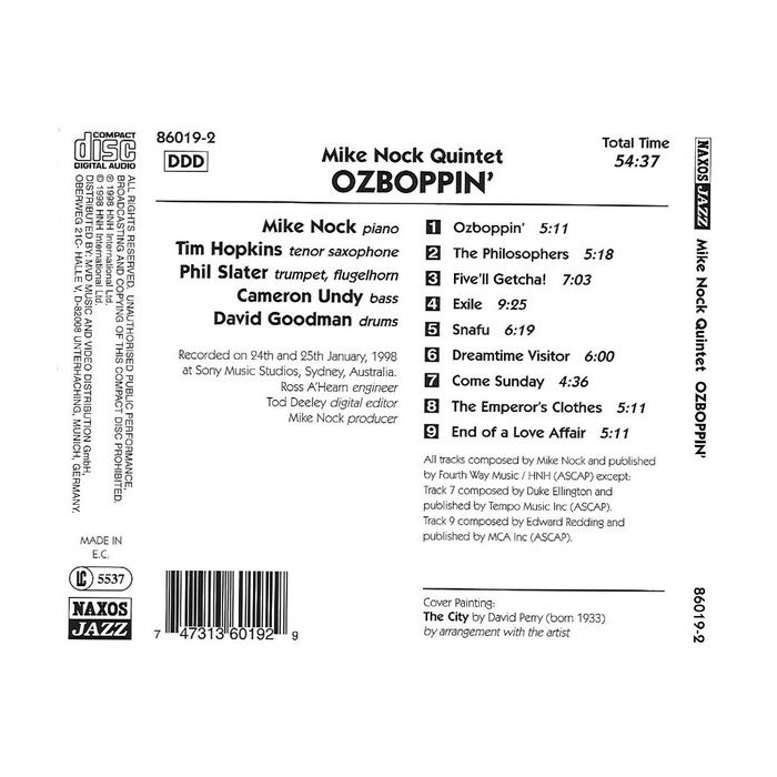 Mike Nock Quintet: Ozboppin' - slide-1