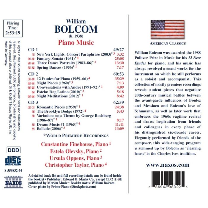 Bolcom: Piano Music - slide-1