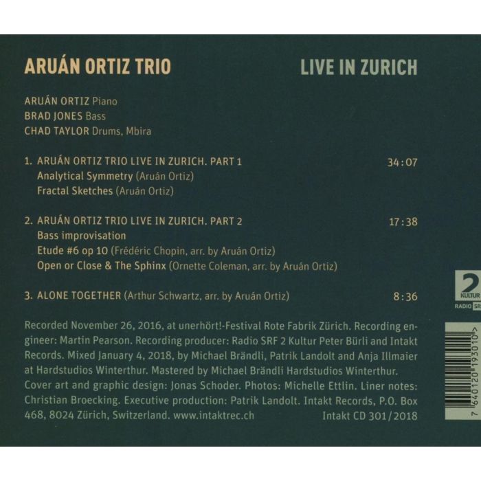 Aruán Ortiz Trio/Jones/Taylor: Live in Zurich - slide-1