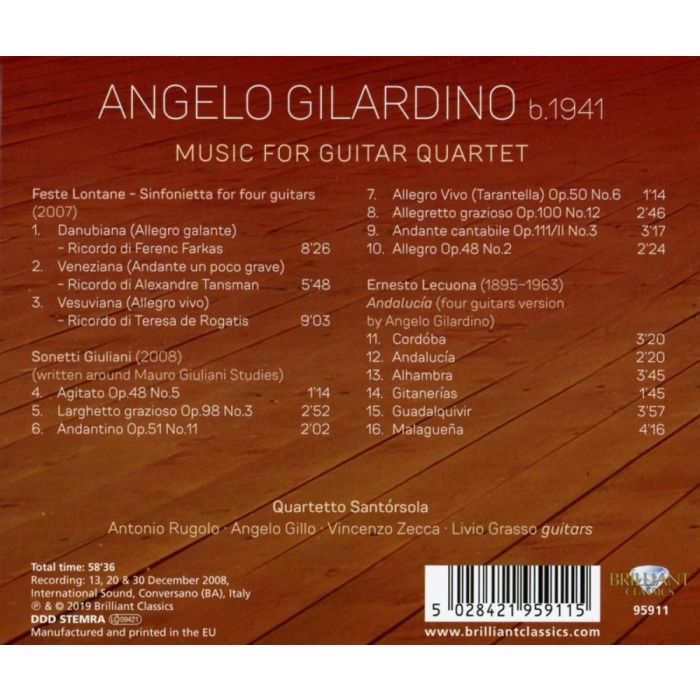 Gilardino: Music for Guitar Quartet - slide-1