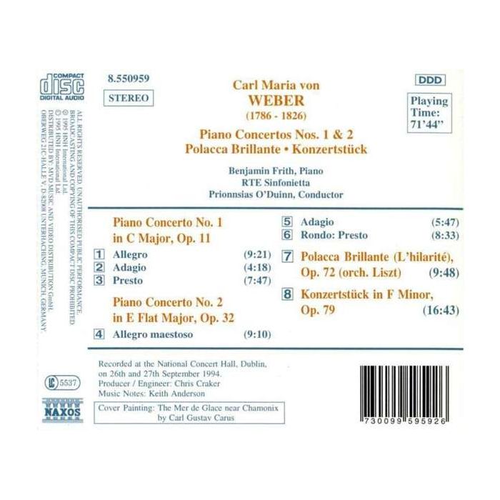 WEBER: Piano Concertos Nos. 1 and 2, Polacca brillante - slide-1