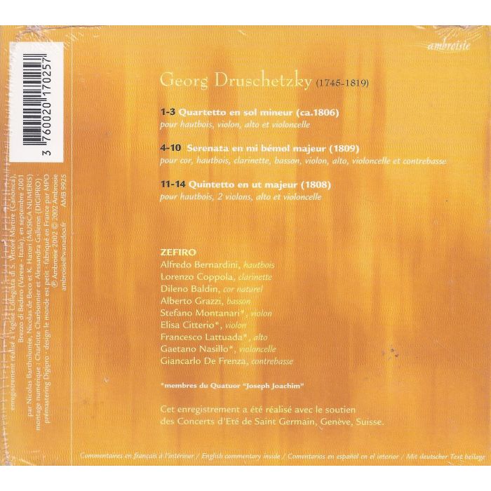 Druschetzky: Oboe Quartetto, Serenata, Quintetto - slide-1