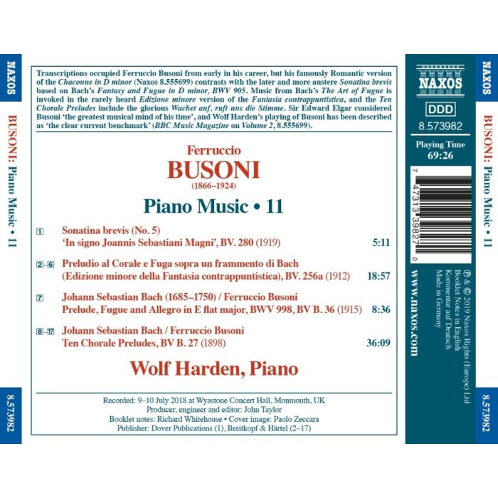 Busoni: Piano Music Vol. 11 - slide-1