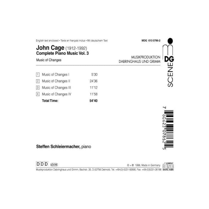 Cage: Complete Piano Music vol. 3 - slide-1