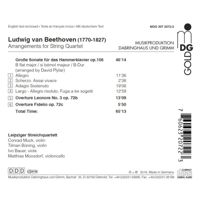 Beethoven: Sonata op. 106; Overtures to Leonore & Fidelio - slide-1