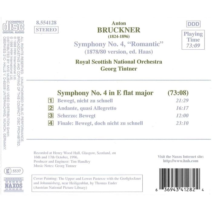 BRUCKNER: Symphony No. 4 Romantic (1878/80 version, ed. Haas) - slide-1
